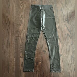 BNWT Zara Black Faux Leather Leggings